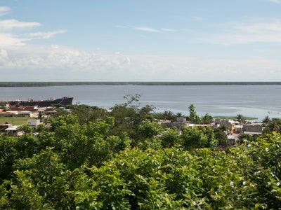 River mouth in Coatzacoalcos Veracruz, Mexico