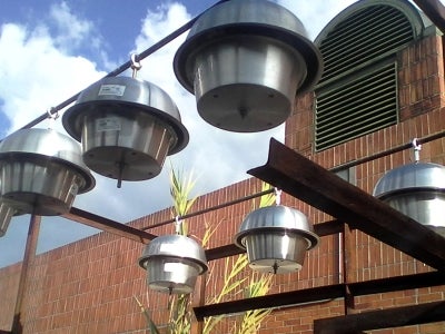 Devices that sample the air for persistent organic pollutants